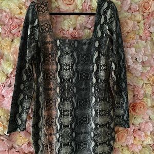 SNAKE SKIN NIGHT OUT MIDI